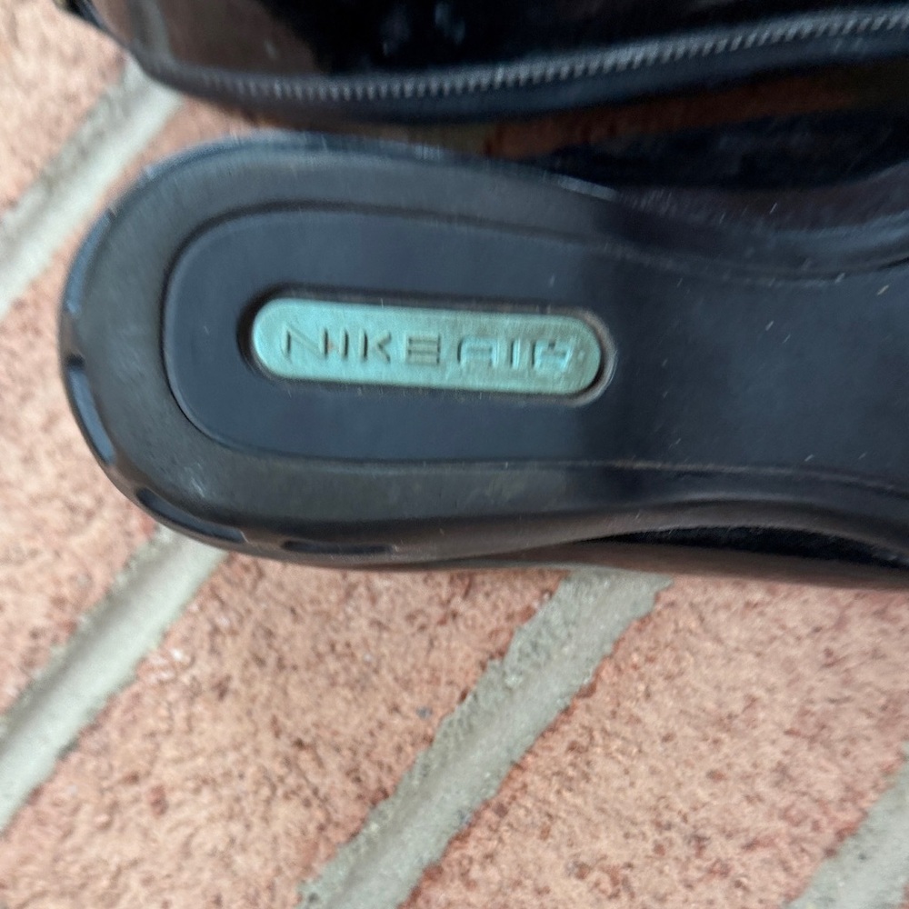 Cole Haan Black Patent Leather Loafers with Silver Accents - Picture 7 of 11